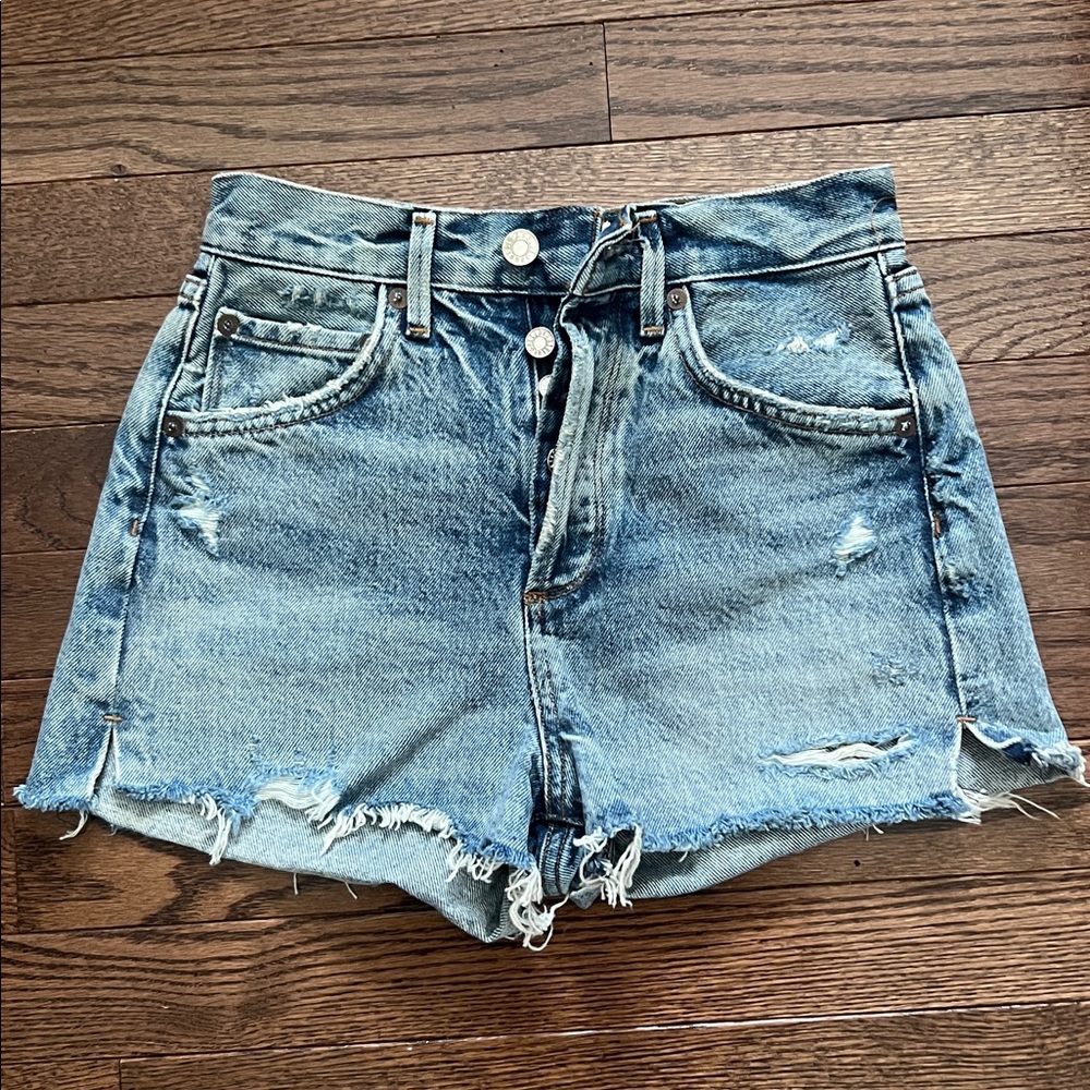 Agolde Classic Denim Jean Shorts